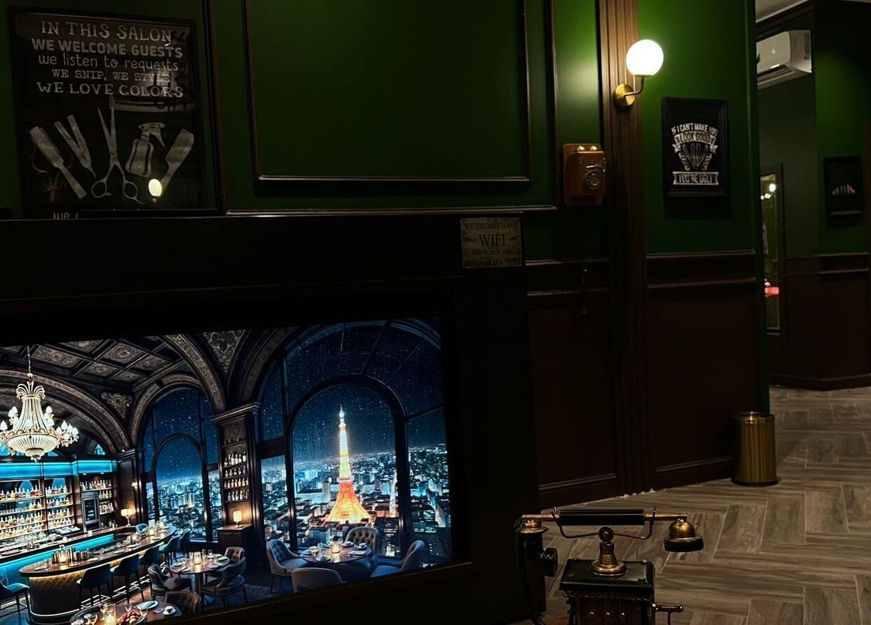 Elegant interior of Kingsman Barbershop in Riyadh, Riyadh Province, SA, featuring a luxurious design.