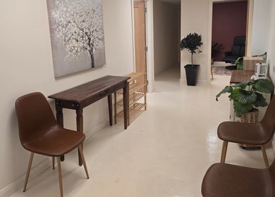Welcoming hallway at Oxygen Cove Cork, featuring elegant seating and decor. Located in Cork, County Cork, IE.