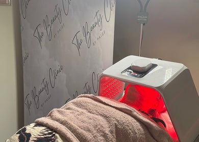 LED facial treatment at The Beauty Clinic By Paige, Uxbridge, England, GB offering advanced skin rejuvenation.