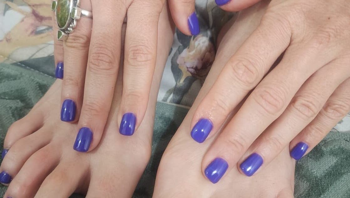 Vibrant violet manicure at ZamZam Nails & Beauty, Cape Town, Western Cape, ZA. Perfect blend of style and care.