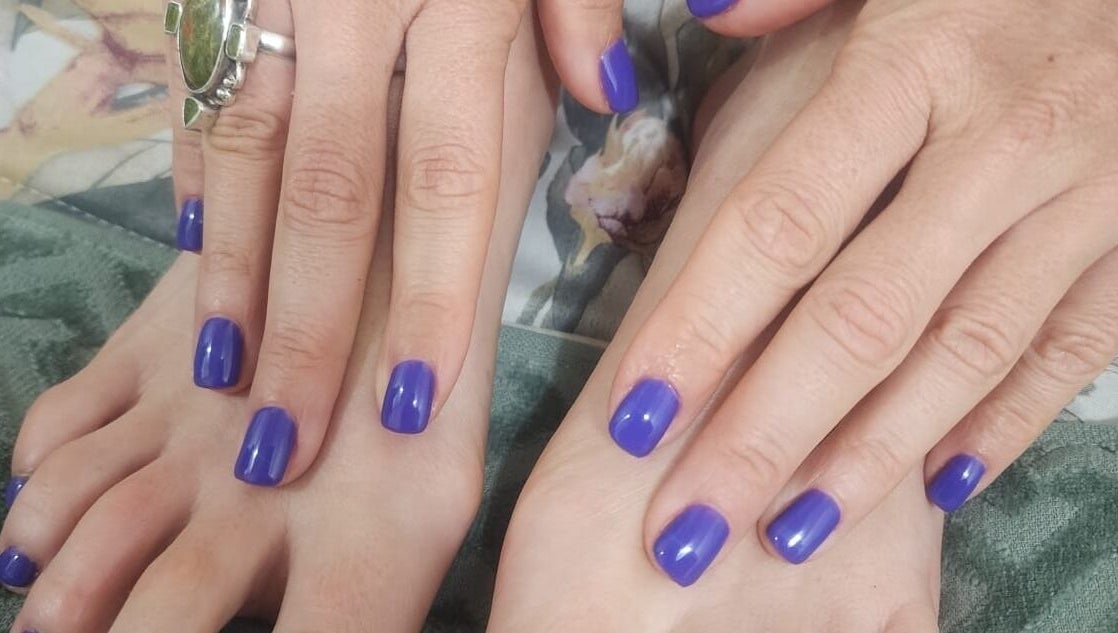 Vibrant violet manicure at ZamZam Nails & Beauty, Cape Town, Western Cape, ZA. Perfect blend of style and care.