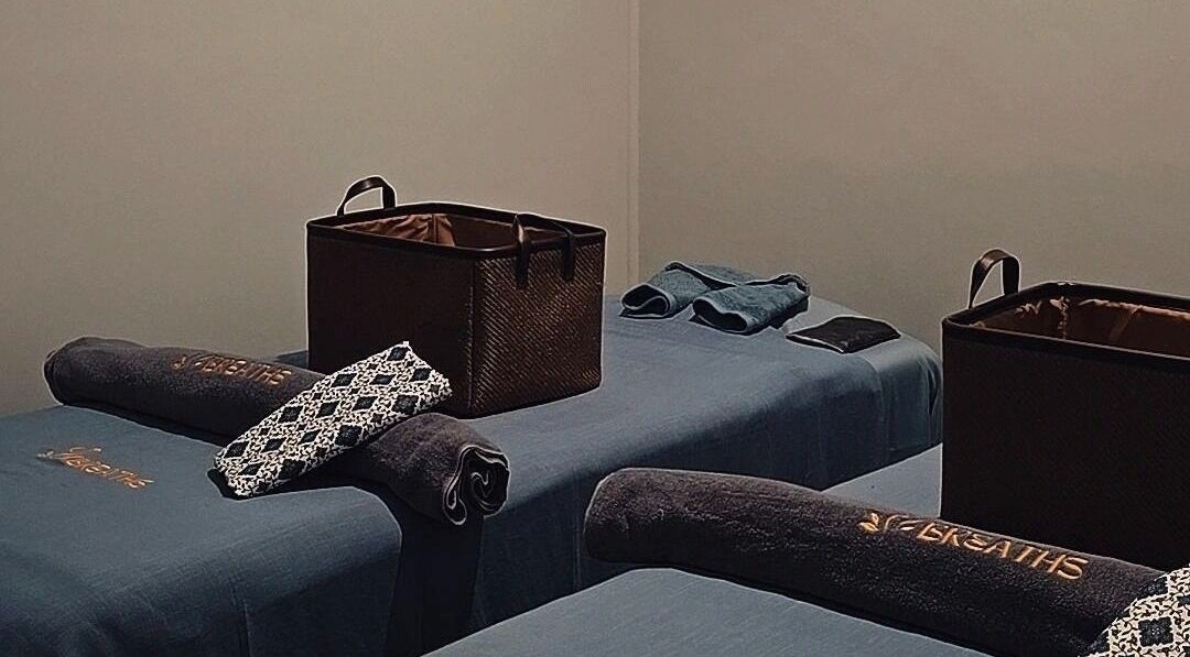 Elegant massage setup at 7Breaths Massage Boutique, Auckland, Auckland, NZ highlighting luxury and relaxation.