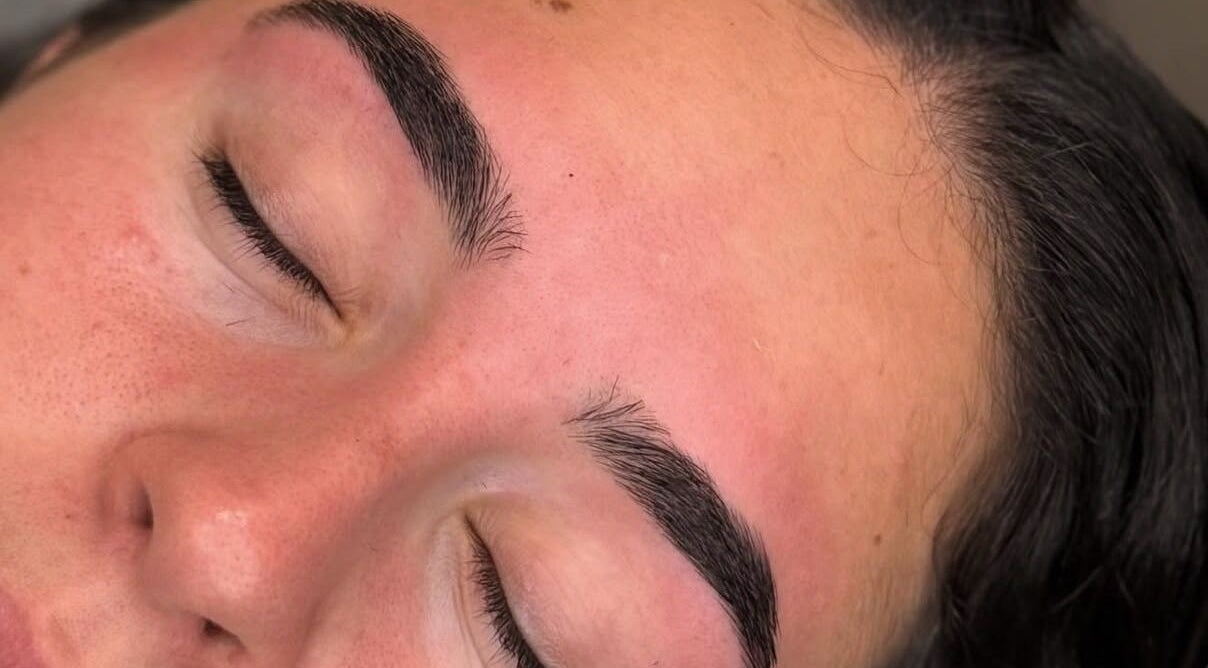 Detailed brow enhancement at Zoila Beauty, Centereach, New York, US.