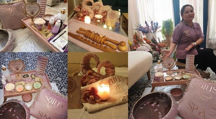 Cozy spa setup with products at Salus Spa - Home Service - سالس سبا - خدمة منزلية, Jeddah, SA.