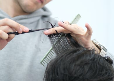 Professional haircut at Source Barbers in Aberdeen, Scotland, GB showcasing expert styling and precision.