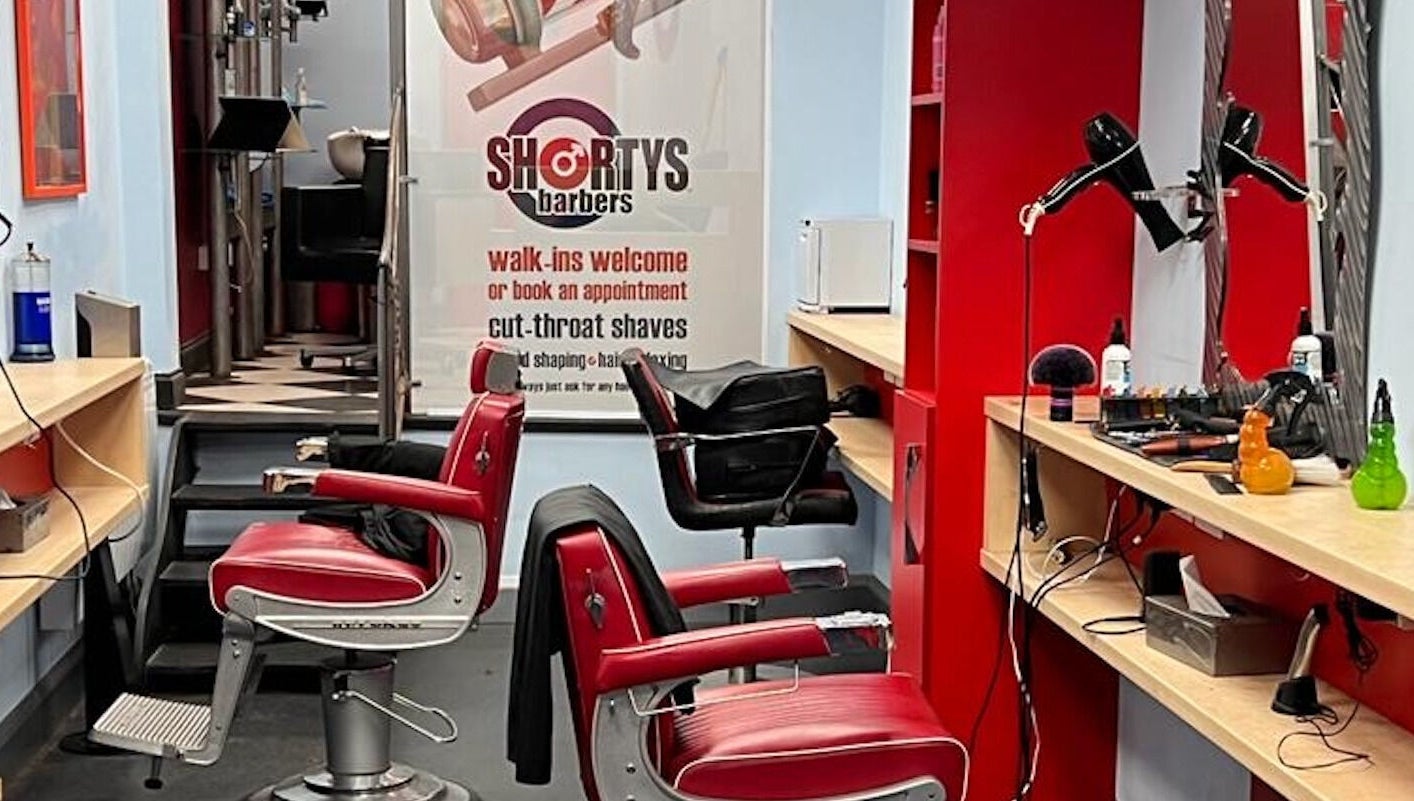 Stylish barber chairs and tools at Shortys - Hinckley, a top-notch venue in Hinckley, England, GB.