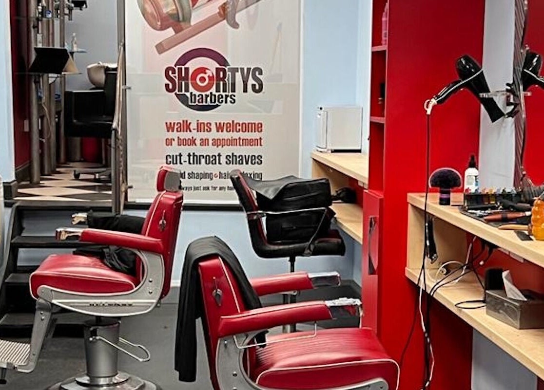 Stylish barber chairs and tools at Shortys - Hinckley, a top-notch venue in Hinckley, England, GB.