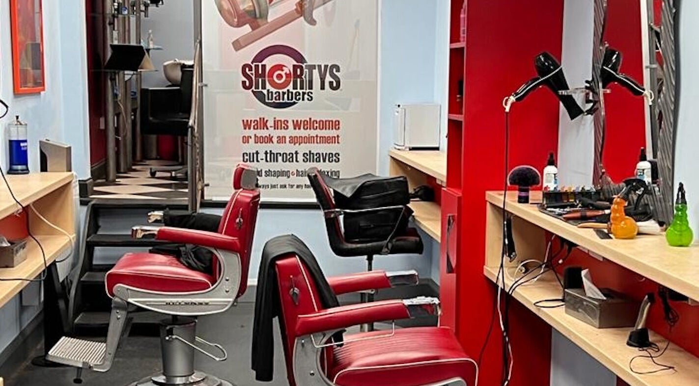 Stylish barber chairs and tools at Shortys - Hinckley, a top-notch venue in Hinckley, England, GB.