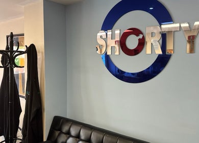 Stylish reception at Shortys - Markfield, featuring sleek decor and modern furnishings in Markfield, England, GB.