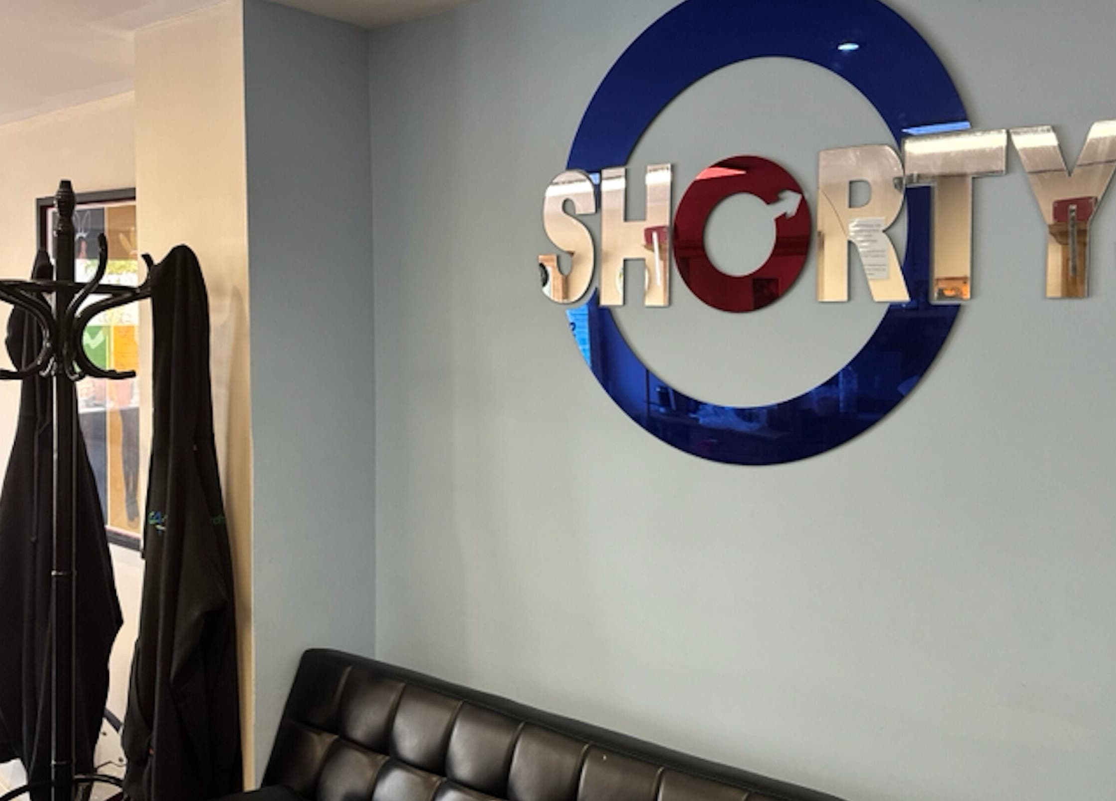 Stylish reception at Shortys - Markfield, featuring sleek decor and modern furnishings in Markfield, England, GB.