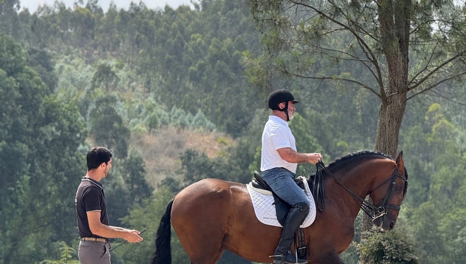 Scott Brodie - Central Coast horse riding session at Peats Ridge, New South Wales, AU amidst lush greenery.