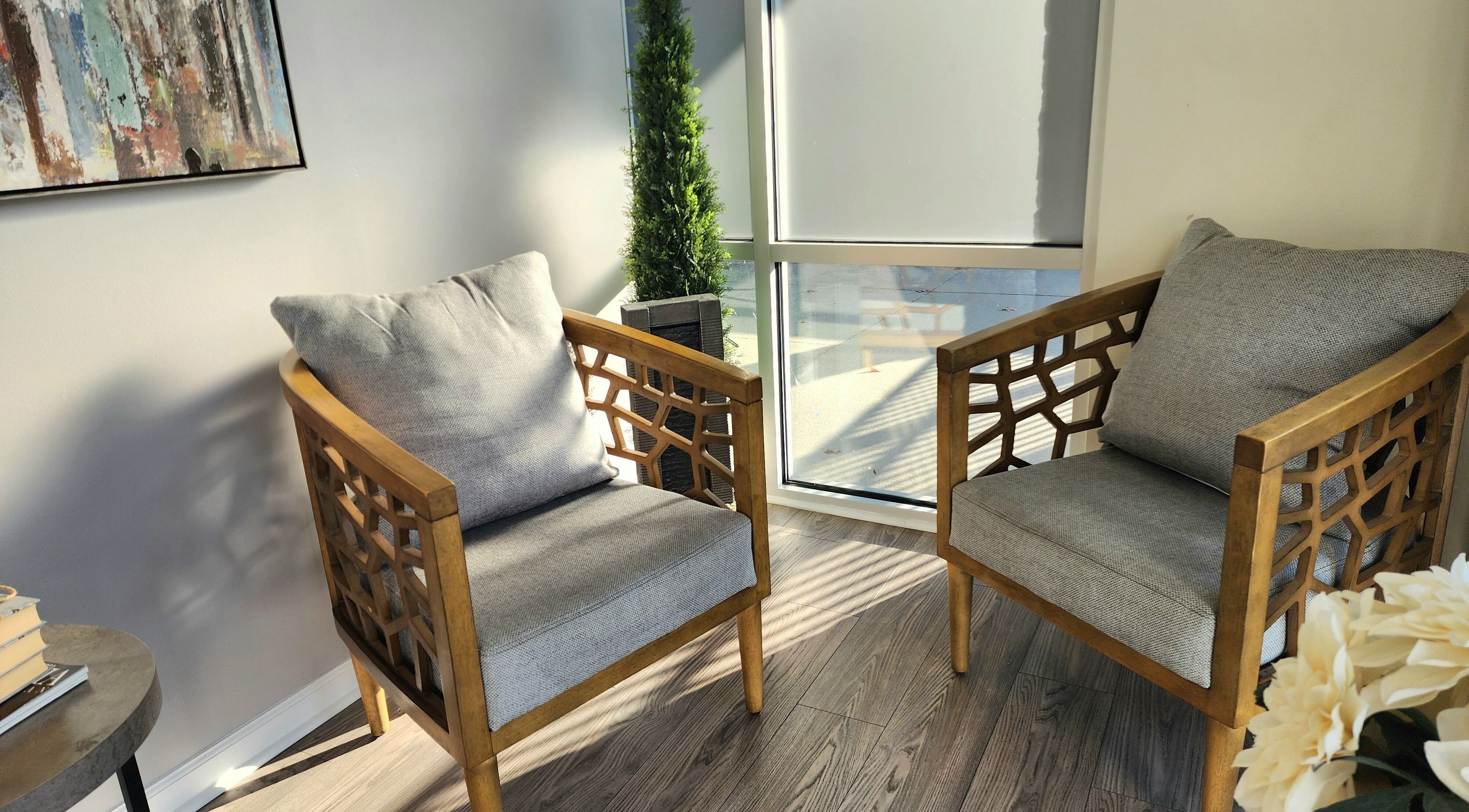 Relaxing seating in Studio 1000 | Scalp & Strand Wellness Studio, Columbia, South Carolina, US.