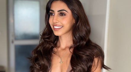 Model showcasing lush hair extensions by Anarika, located in Hounslow, England, GB.