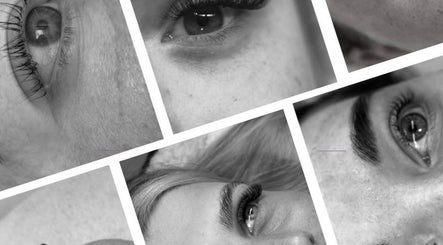 Closeup of eyes highlighting lash extensions at Beauty by Brydie, Thirsk, England, GB.