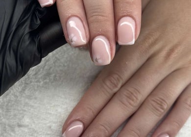 Beautifully manicured nails at The Nail Suite By Ella in Southwick, England, GB, showcasing delicate nail art.