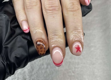Stylish nail art at The Nail Suite By Ella, Southwick, England, GB featuring creative designs and vivid colors.