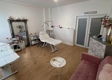 Luxurious treatment room at Mia Bella - Wilmslow with elegant decor in Wilmslow, England, GB.
