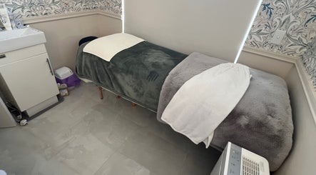 Cozy treatment bed at Derma Lift Studio, Winthrop, Western Australia, AU.