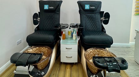 Elegant pedicure chairs at Saint Nails Caterham, Caterham, England, GB, offering ultimate comfort and style.