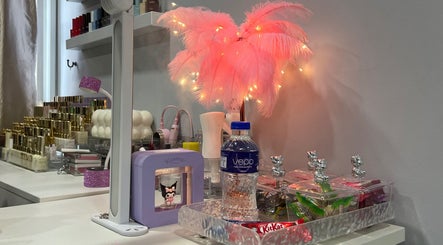 Killynails beauty counter with cosmetics and decor in Singapore, Singapore, SG.