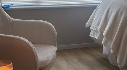 Relaxing seating area at Beauty By Aimee, Omagh, Northern Ireland, GB, showcasing comfort and tranquility.
