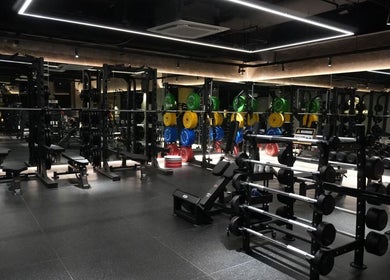 State-of-the-art gym equipment at Flex Gym BGC in Taguig City, Metro Manila, PH.