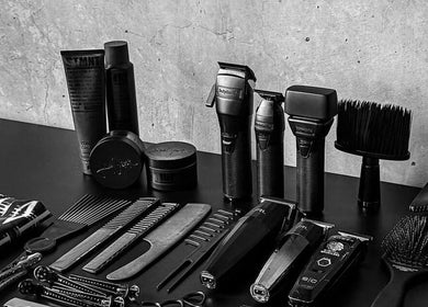 Professional barber tools at Mens Haircut Windsor by Ritzy’s, Windsor, England, GB.