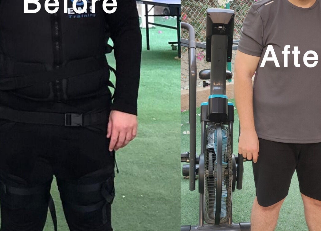 Before and after fitness transformation at Abdallah, محافظة القاهرة‬, محافظة القاهرة‬, EG.