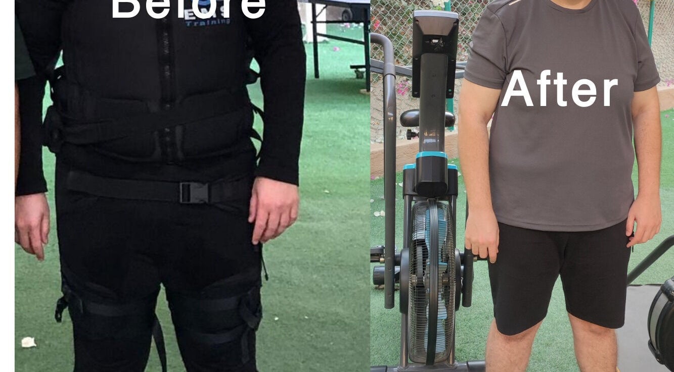 Before and after fitness transformation at Abdallah, محافظة القاهرة‬, محافظة القاهرة‬, EG.