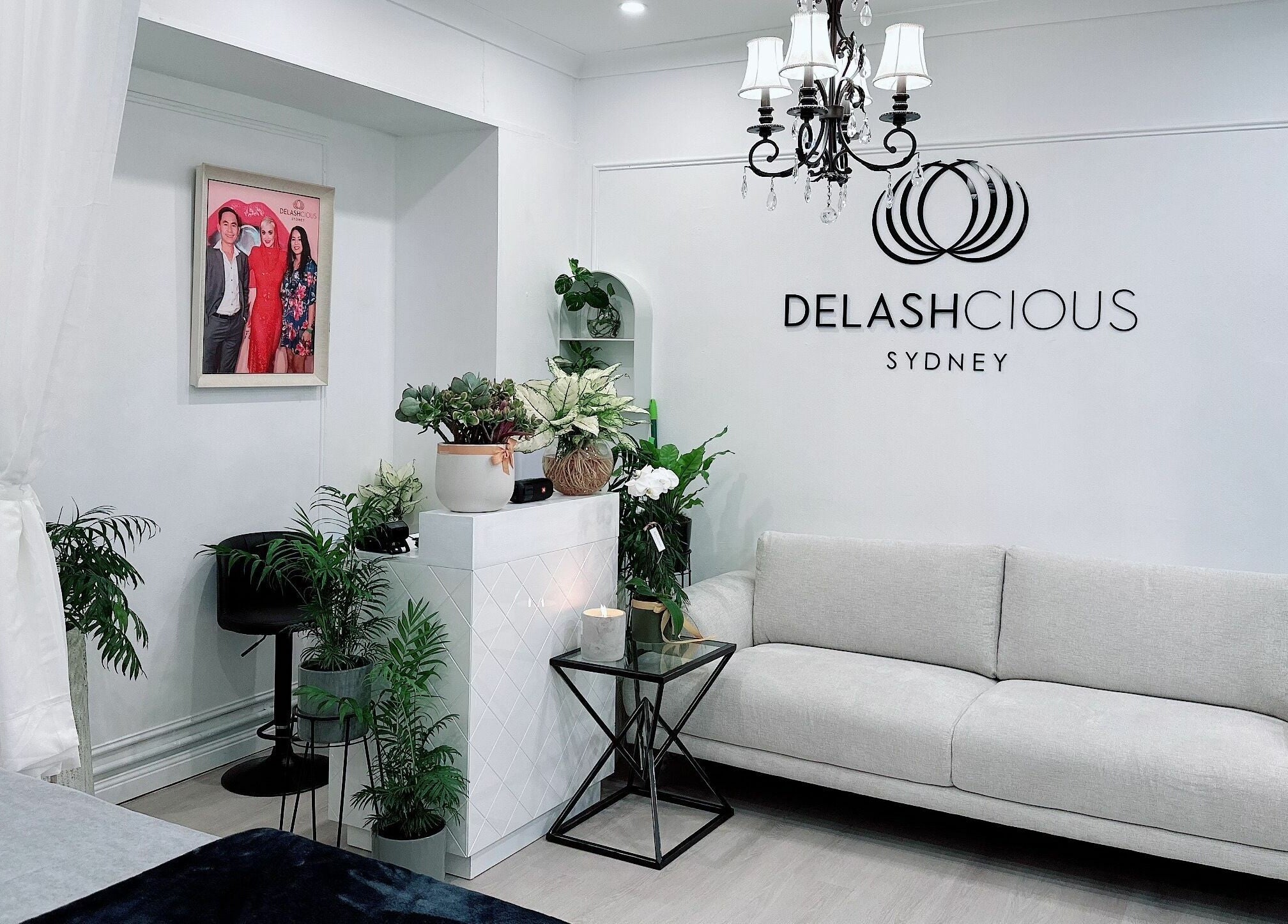 Chic interior of DE LASH DOUBLE BAY in Double Bay, New South Wales, AU with elegant decor and comfortable seating.