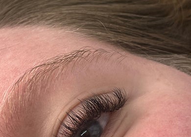 Close-up of enhanced lashes from Shedz_Beauty in Stoke-on-Trent, England, GB showcasing expert beauty treatment.
