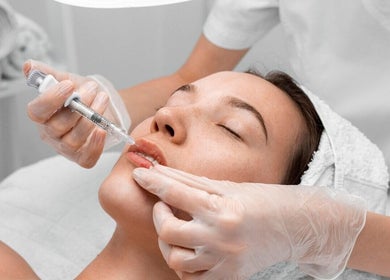 Lip enhancement treatment at Anastasia Rallo Hair & Beauty, San Pawl Il-baħar, MT, showcasing professional care.