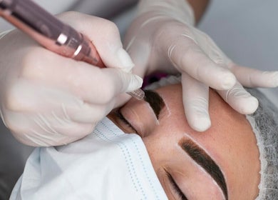 Microblading service at Anastasia Rallo Hair & Beauty, San Pawl Il-baħar, MT enhancing natural brows.