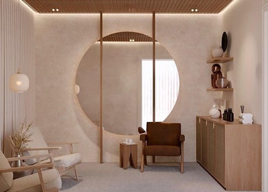 Spațiu relaxant la Hanami Spa, București, București, RO, cu design minimalist și mobilier elegant.