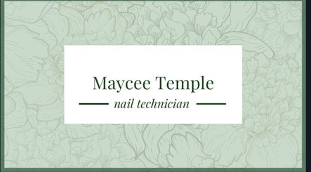 Elegant card for NailsByMaycee, featuring floral design, Estill Springs, Tennessee, US.