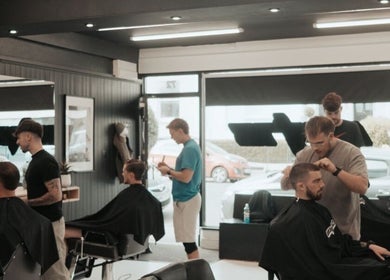 Stylists working at Unit 72 Barbershop, Cheltenham, England, GB, offering expert grooming services.