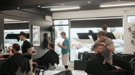 Stylists working at Unit 72 Barbershop, Cheltenham, England, GB, offering expert grooming services.
