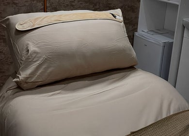 Relaxing therapy bed at Haven Skin Hamilton, Hamilton, Scotland, GB.