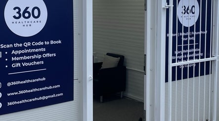 Entrance to 360 Healthcare Hub, offering wellness services in Wigan, England, GB.