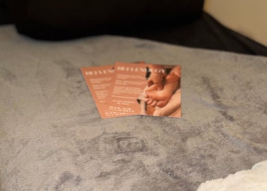Relaxing brochures on a soft spa bed at Aurora Holistics by Tracy, Midsomer Norton, England, GB.