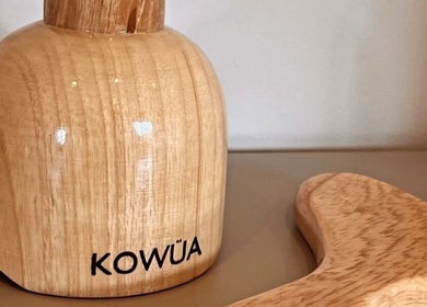 Wooden aroma diffuser on display at Sculpt Labs - Marple, Stockport, England, GB. Enhancing serenity and relaxation.