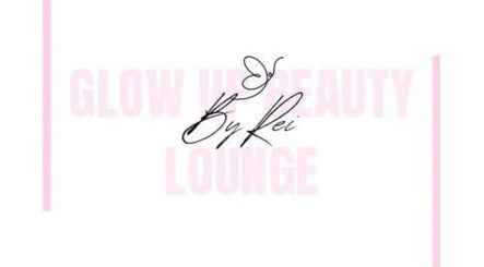 Logo of Glow Up Beauty Lounge by Rei in Fort Meade, Maryland, US, featuring elegant script and pink details.