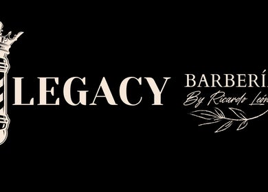 Logotipo de Legacy Barbería en Tulancingo, Hidalgo, MX destacando su estilo clásico y moderno.