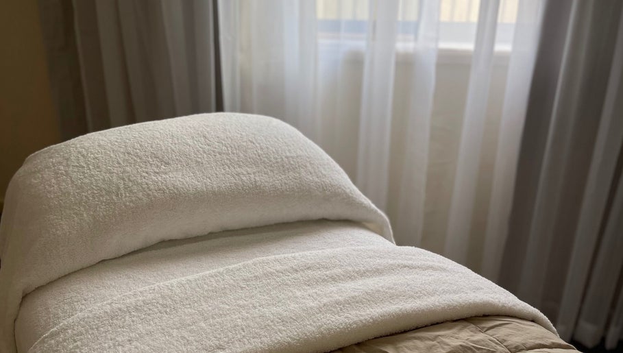 Relaxing massage table setup at Kalari Body and Face, Mackay, Queensland, AU.