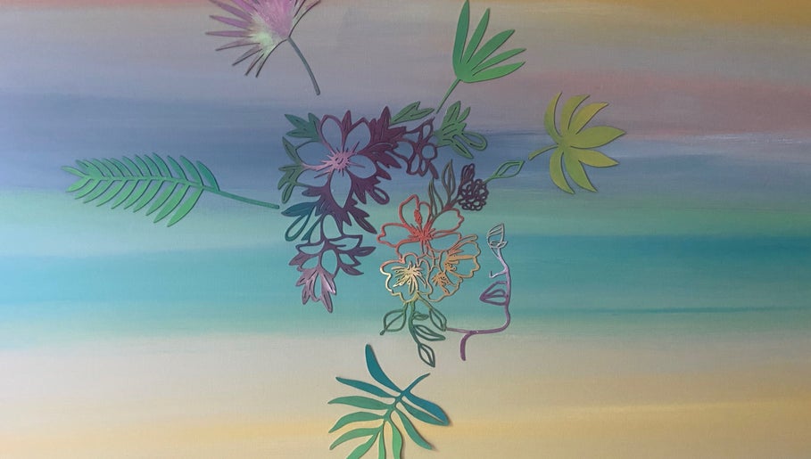 Artistic floral design at Moon 8 Holistics, Wickham, England, GB, enhancing the wellness ambiance.