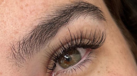 Close-up of lash extensions at Jessica Kelly, Huyton, England, GB, showcasing detailed artistry.