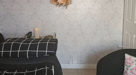 Cozy treatment room at LMT Beauty By Lauren, Chichester, England, GB, featuring elegant decor and calming ambiance.