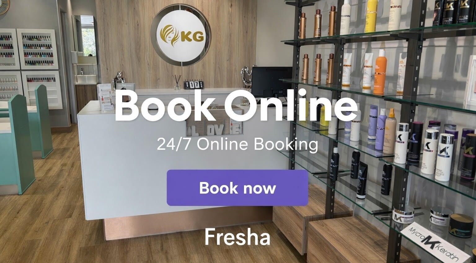 KG Lushious entrance in Sandton, Gauteng, ZA with modern reception and product display.