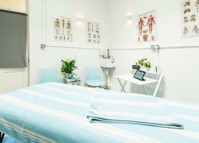 Brighton Massage tranquil room with massage bed and decor in Brighton And Hove, England, GB.