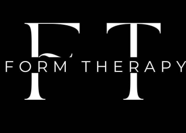 Form Therapy logo design featuring bold typography in Grays, England, GB.